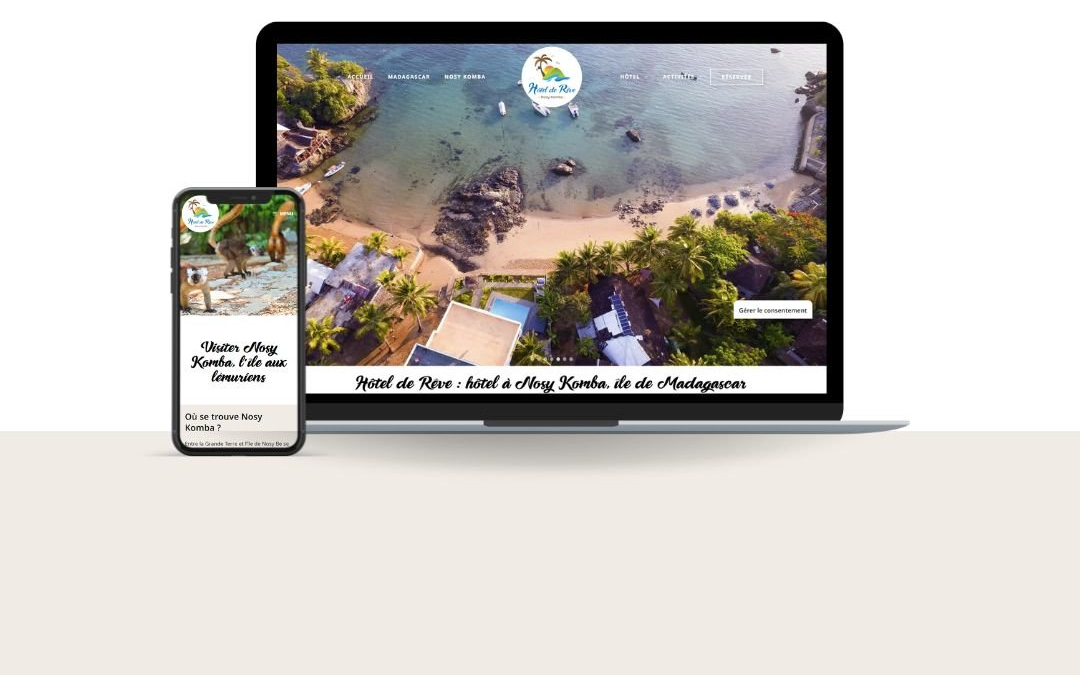 Business développement & site web – Hôtel de rêve Nosy Komba